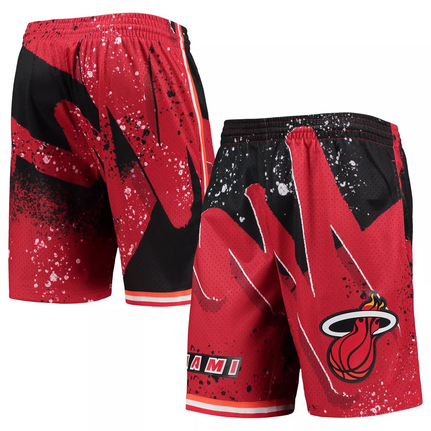 

Мужские шорты Mitchell & Ness Red Miami Heat Hardwood Classics 1996 Hyper Hoops Swingman