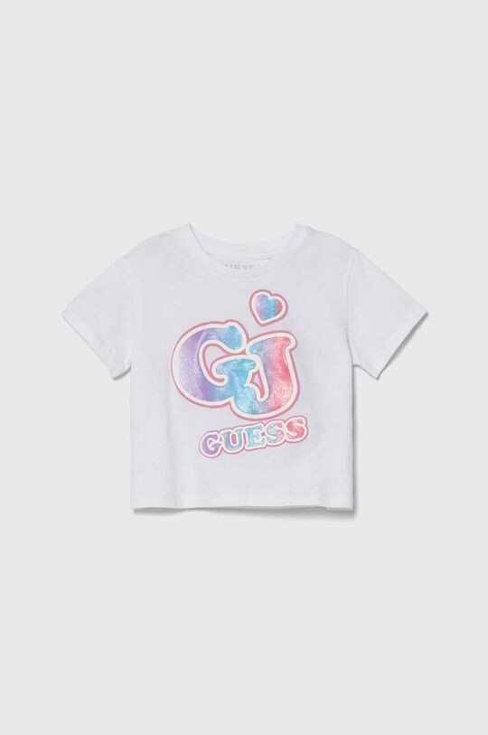 

Guess Детская хлопковая футболка, белый