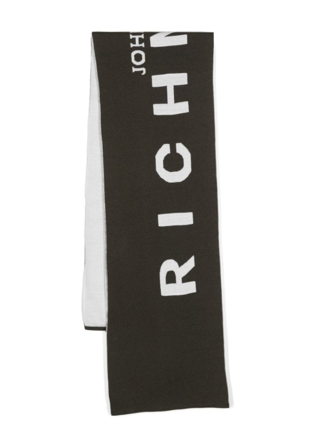 

John Richmond шарф с логотипом, зеленый