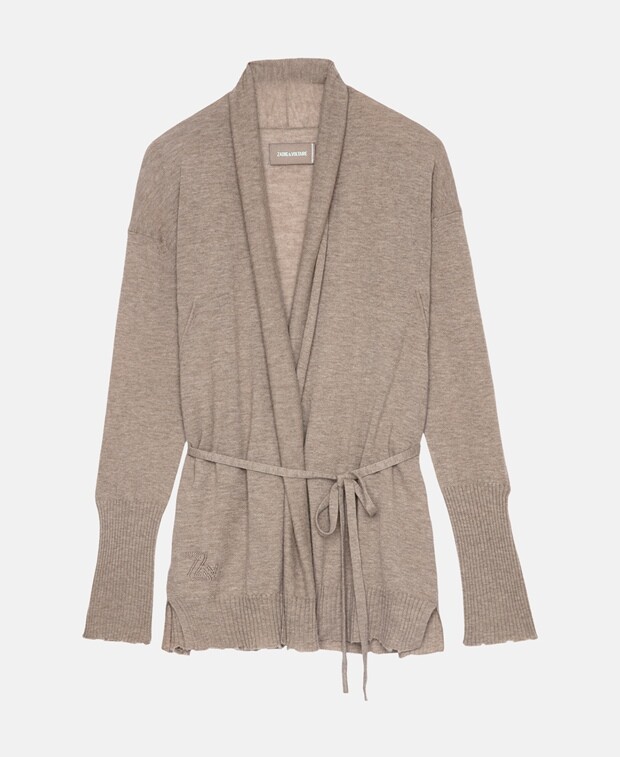 

Кашемировый кардиган Zadig&Voltaire, коричневый