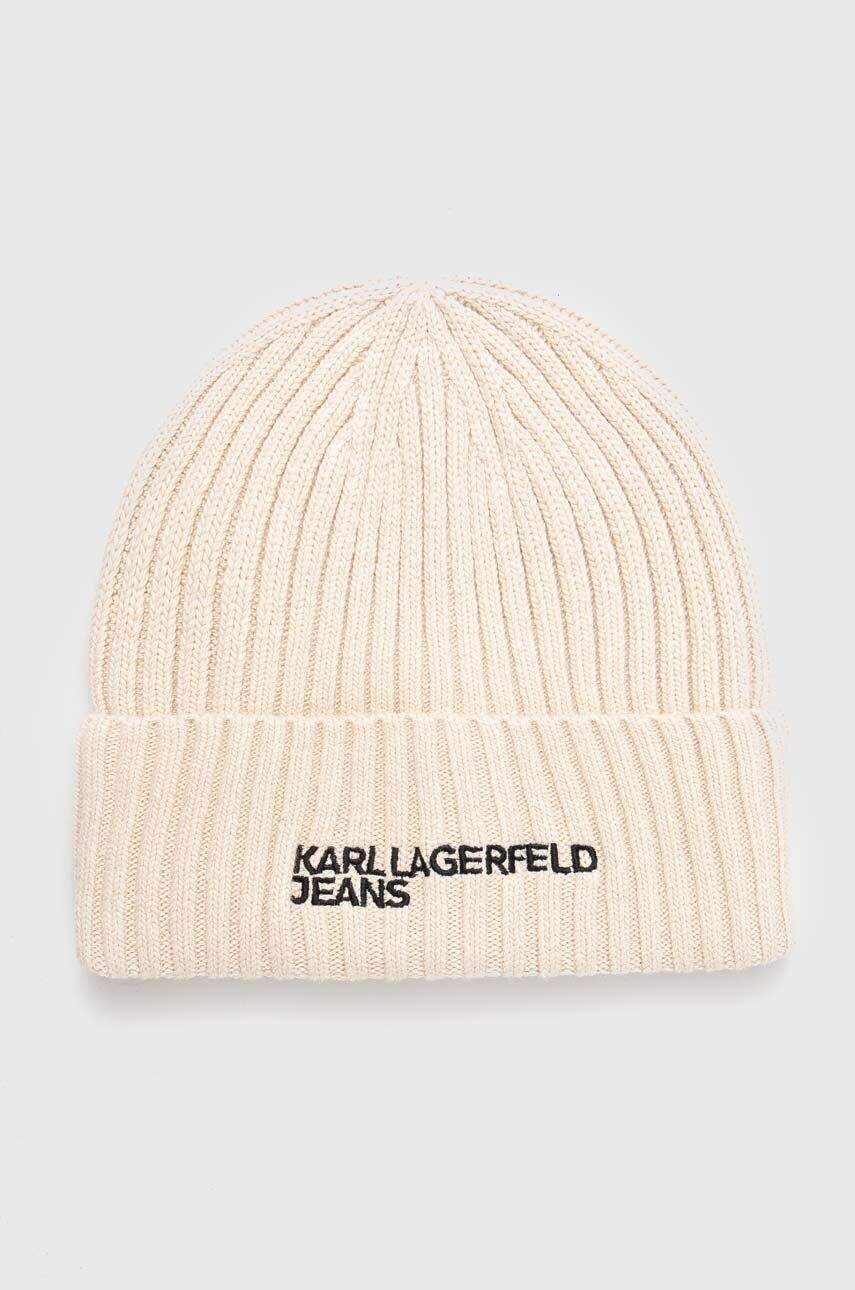 

Кепка из смесовой шерсти Karl Lagerfeld Jeans, бежевый