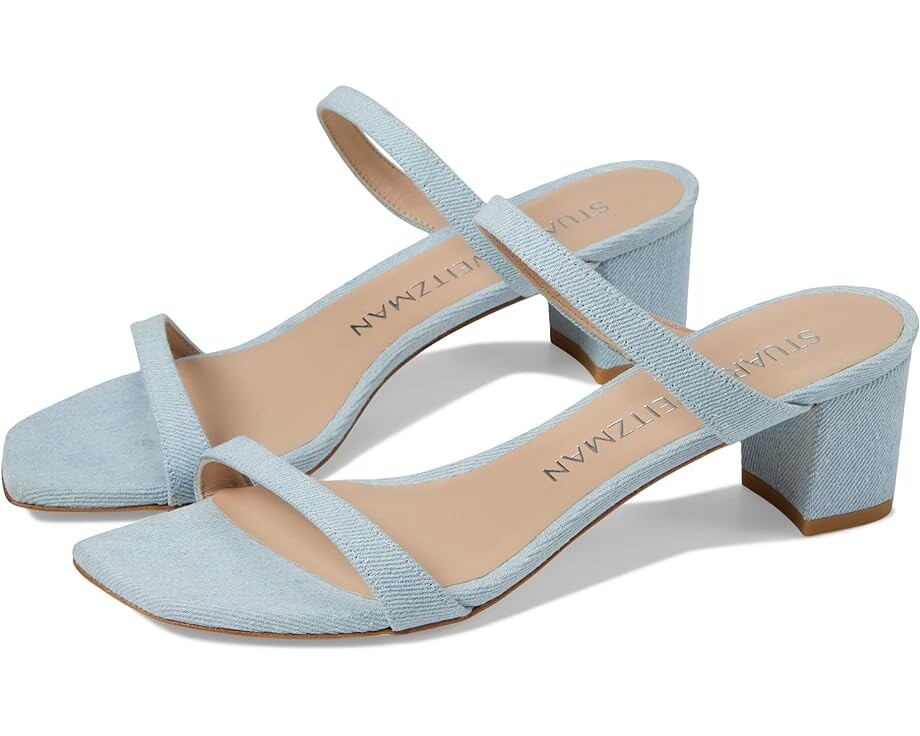 

Туфли Stuart Weitzman Aleena 50 Block Slide, цвет Light