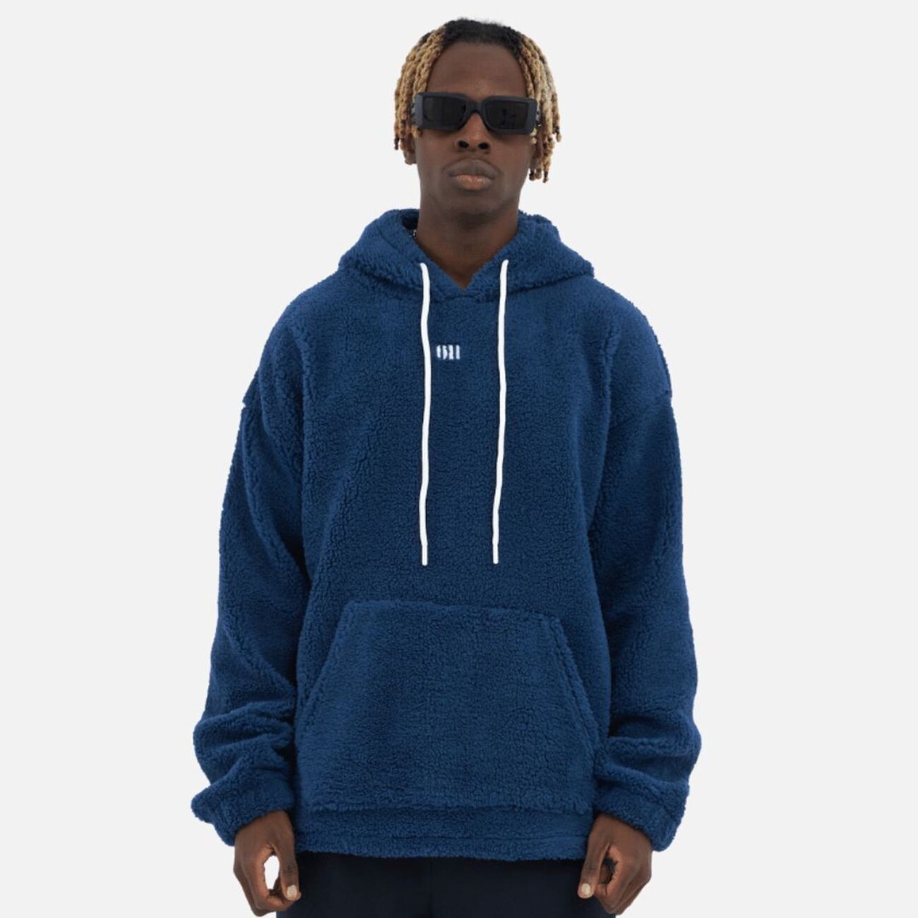 

Толстовка Megaman Teddy Basic Hoodie Oversize, темно-синий