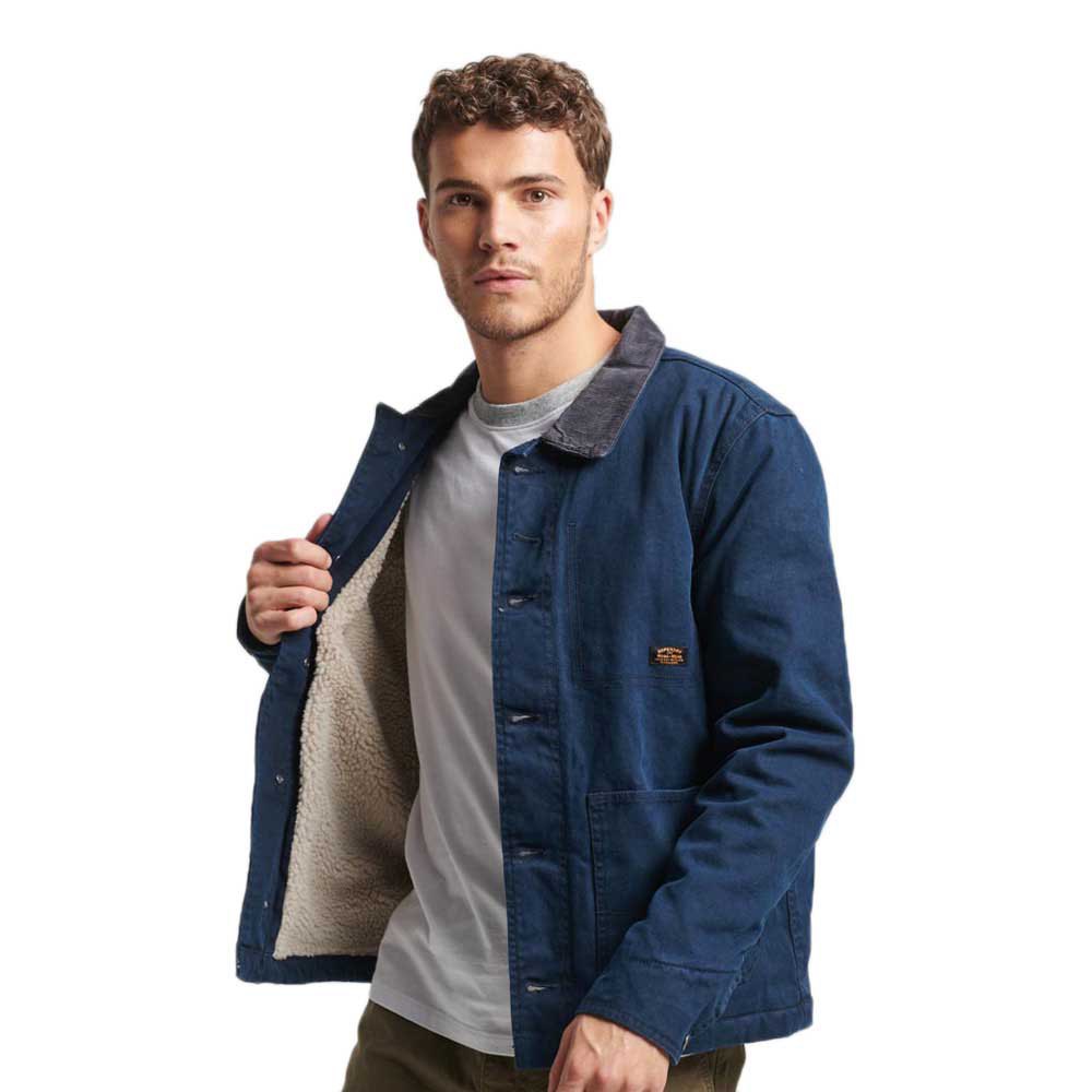 

Куртка Superdry Workwear Ranch Denim, синий