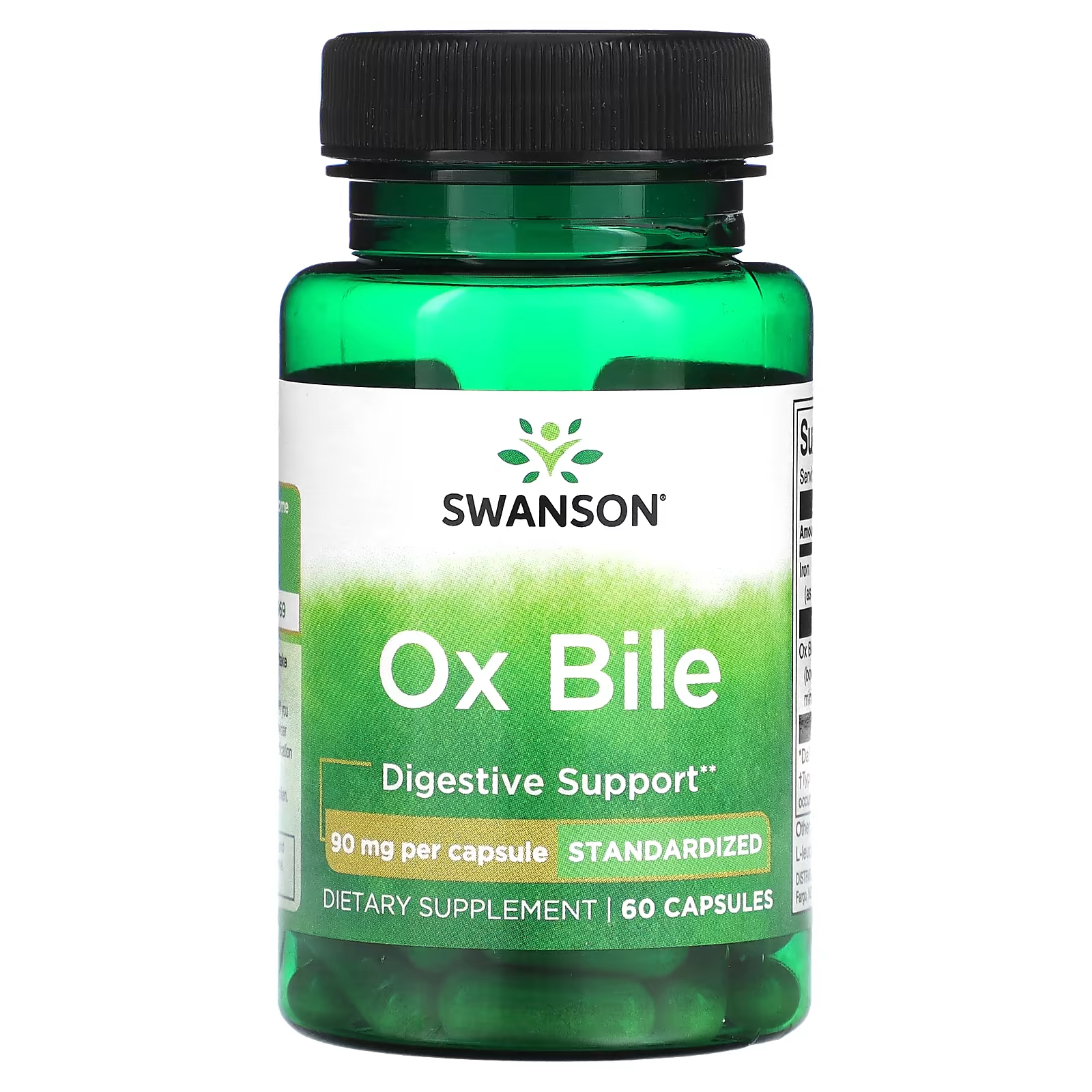 Пищевая добавка Swanson Ox Bile 90 мг, 60 капсул