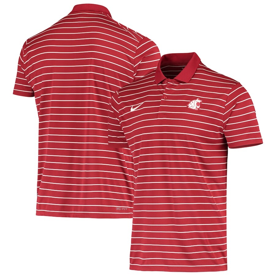 

Поло с коротким рукавом Nike Washington State Cougars, малиновый