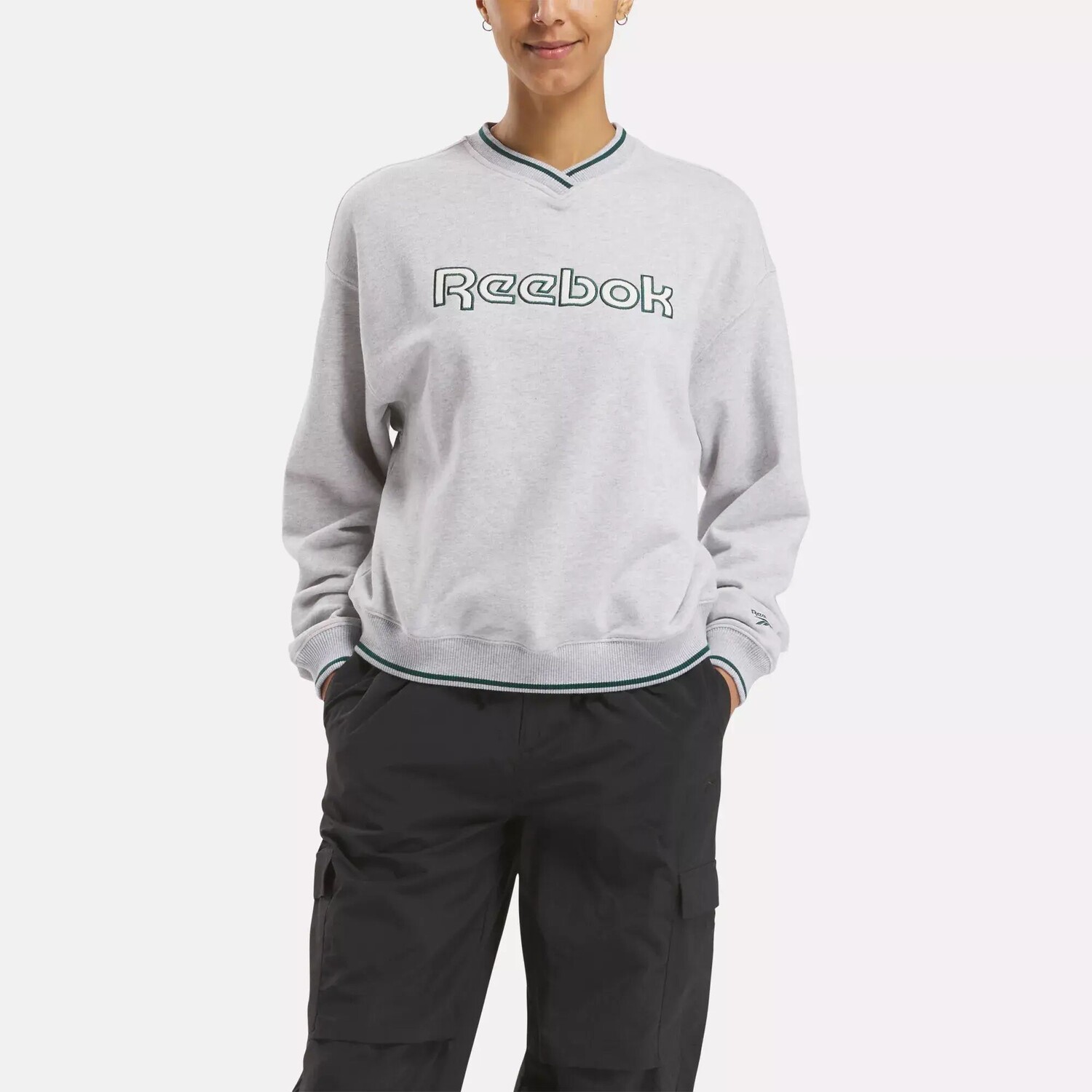 

Толстовка Team Crew Reebok, светло-серый