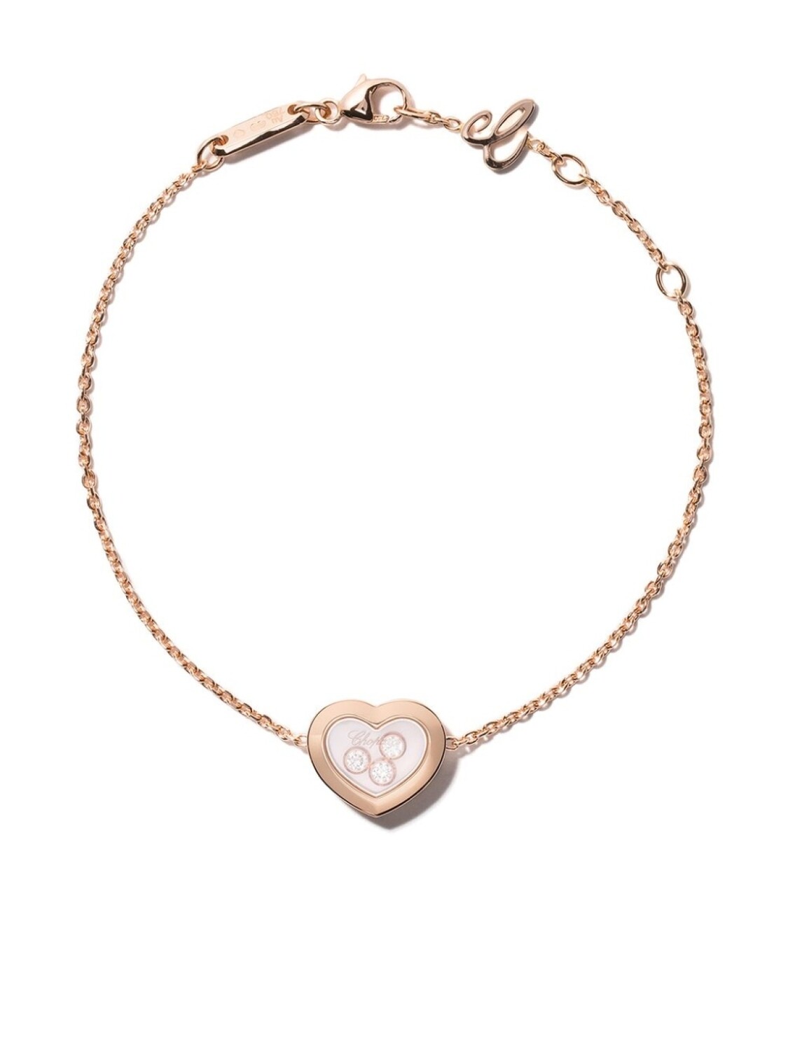 

Браслет Happy Diamonds Icons из розового золота с бриллиантами Chopard, розовый