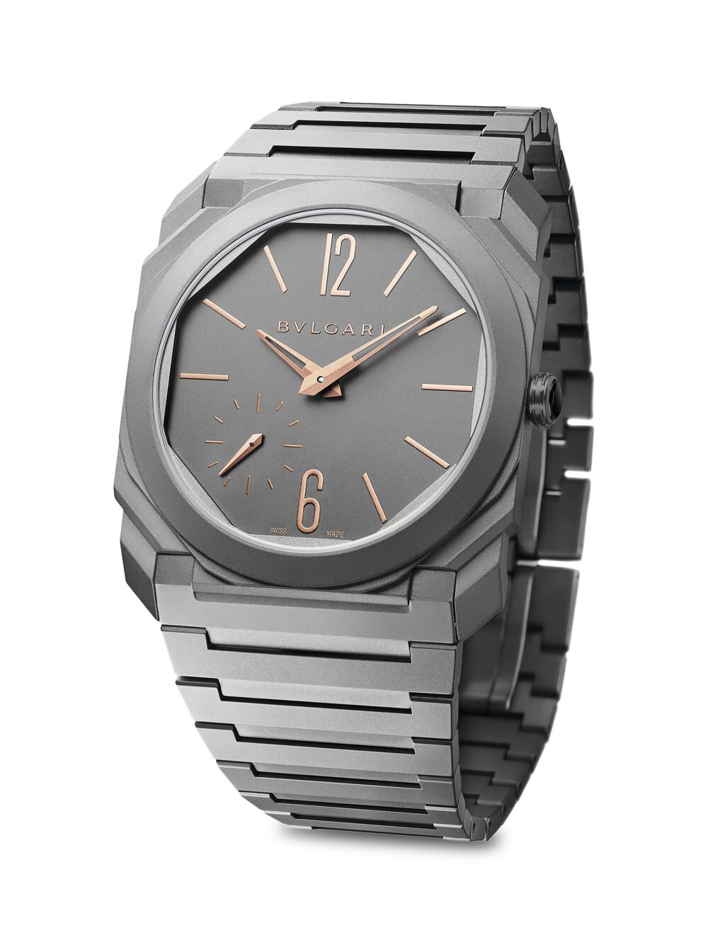 

Часы Octo Finissimo Extra-Thin с титановым браслетом BVLGARI