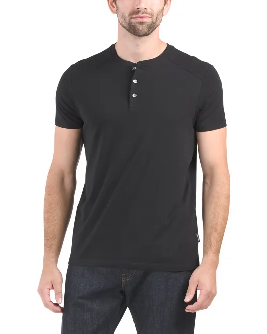 

Хенли Рубашка Kenneth Cole, черный