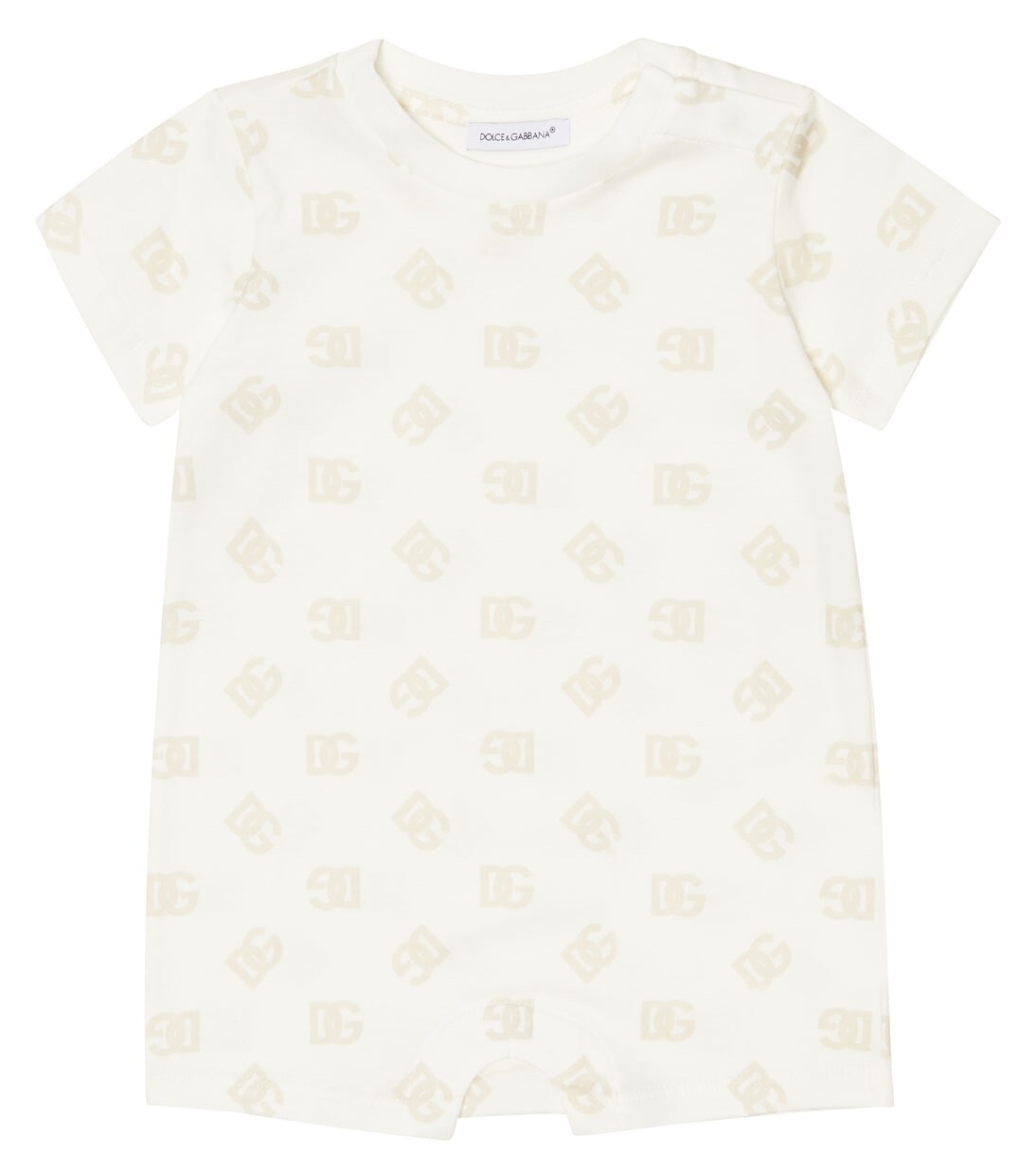 

Хлопковый комбинезон с логотипом baby Dolce&Gabbana Kids, белый