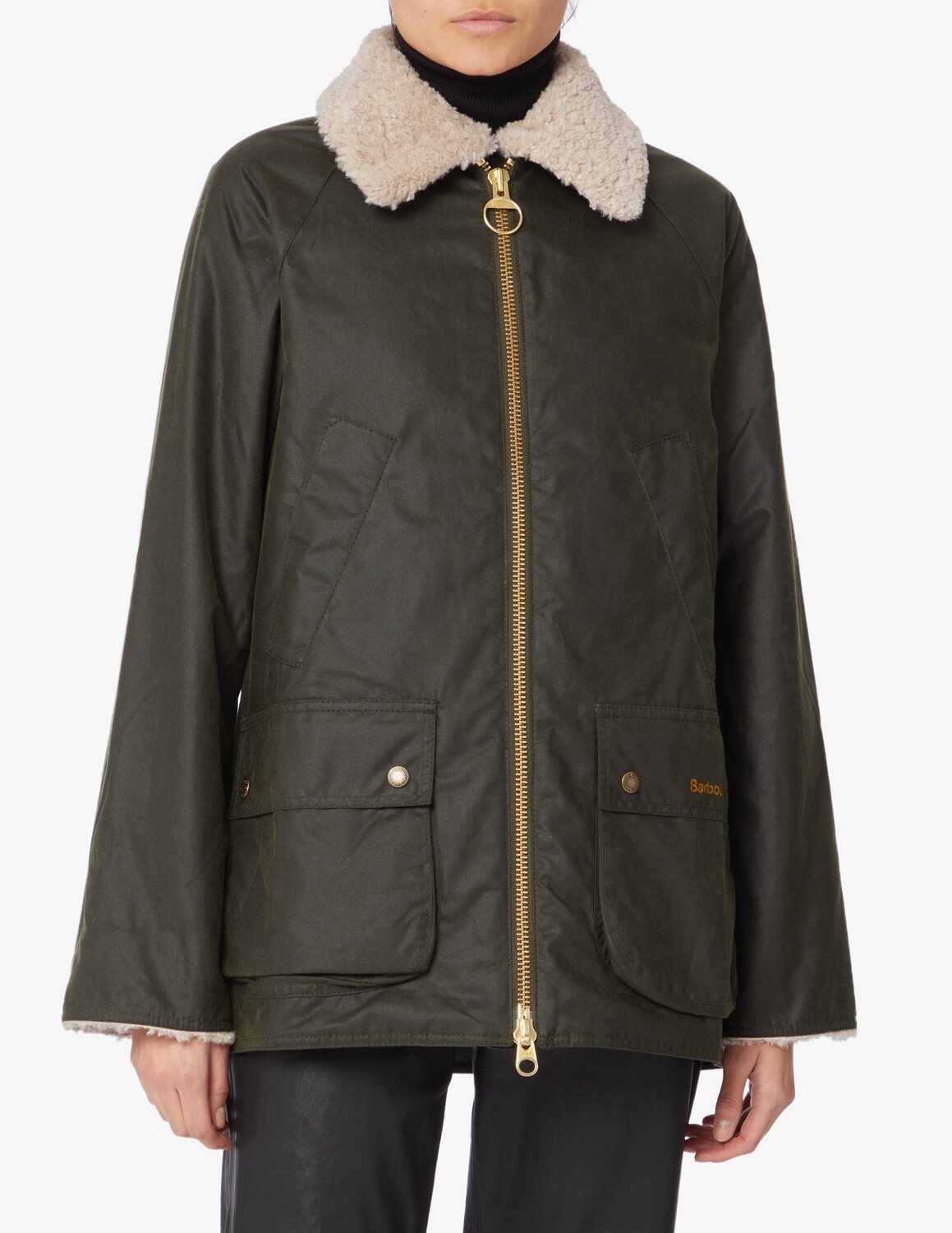 

Вощеная куртка Carloway Barbour, оливковый, Зеленый