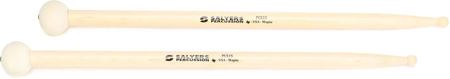 

Новые палочки Salyers Percussion PSC1S Maple Swizzle — деревянный кончик и фетровый конец