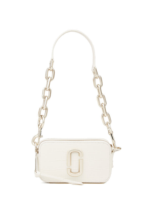 

Белая женская кожаная сумка the snapshot Marc Jacobs
