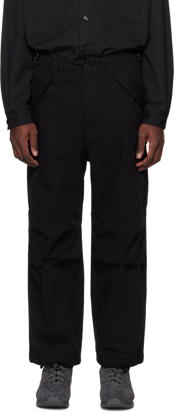 Черные широкие брюки карго Naamica Nanamica nanamica шорты карго черные