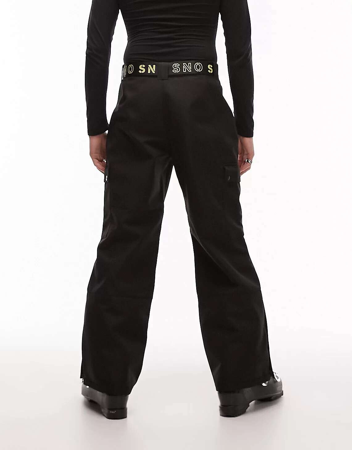 

Черные прямые лыжные брюки Topman Sno, Черный