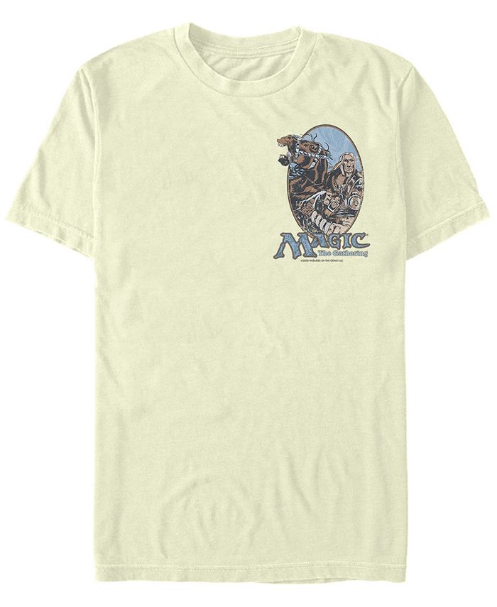 цена Мужская футболка с коротким рукавом с логотипом Magic The Gathering Left Chest Fifth Sun, тан/бежевый