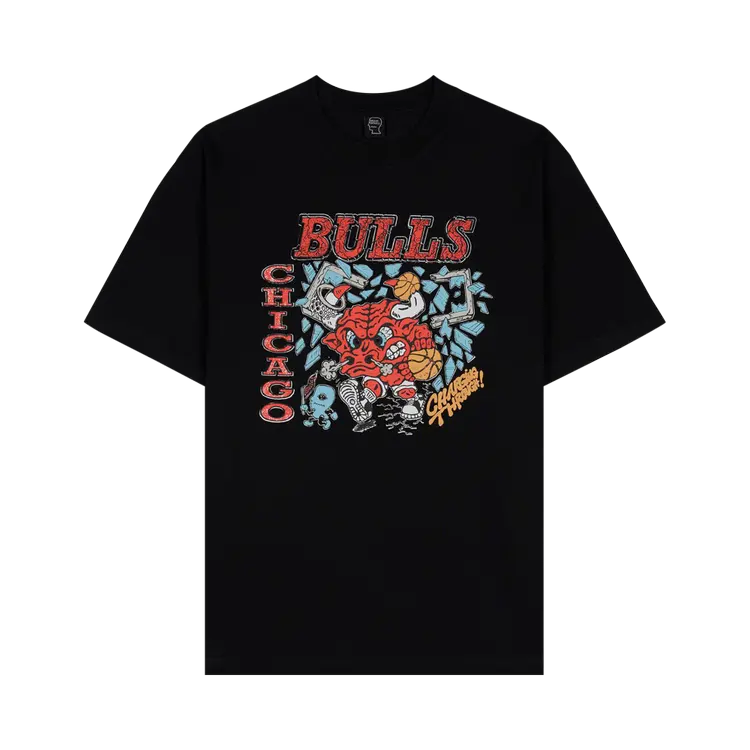 

Футболка Brain Dead x NBA Chicago Bulls 'Black', черный