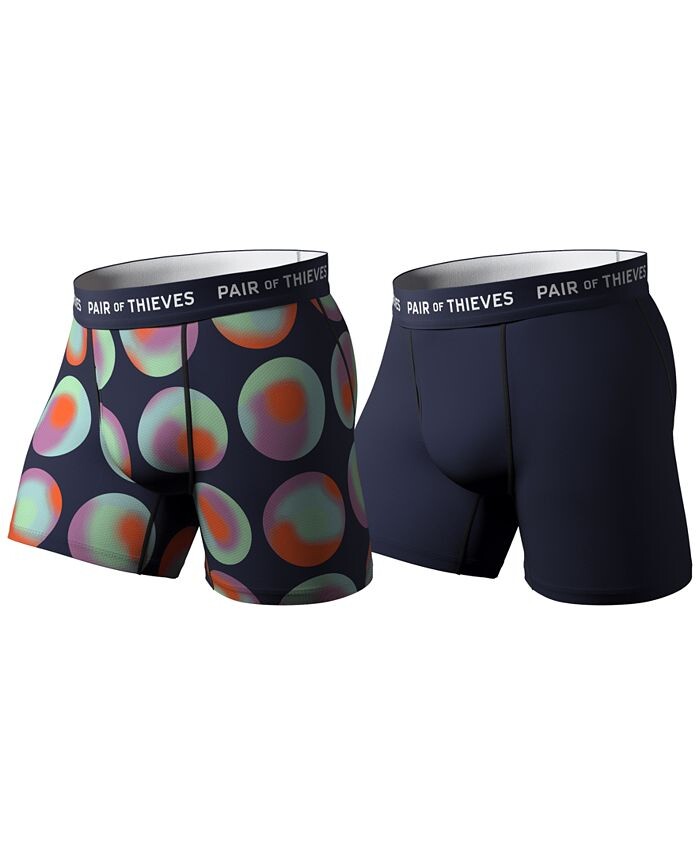 

Мужские трусы-боксеры SuperFit Stay-Put — 2 шт. Pair of Thieves, синий