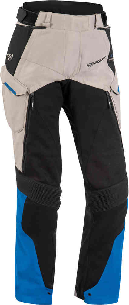 Женские мотоциклетные текстильные брюки Eddas Ixon, серый/черный/синий фото
