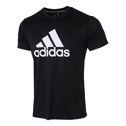 Футболка adidas Training Casual Sports Short Sleeve Black, черный футболка adidas women s short sleeve черный серебристый
