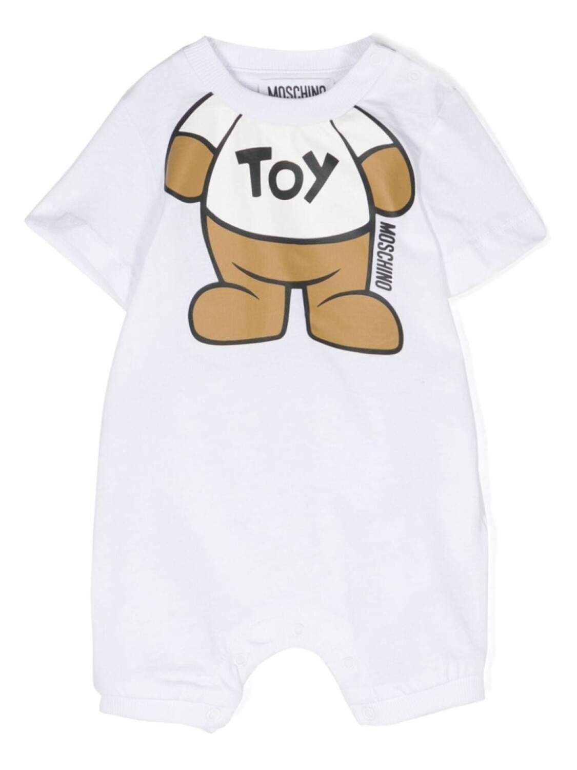 

Moschino Kids ромпер с принтом Leo Teddy, белый