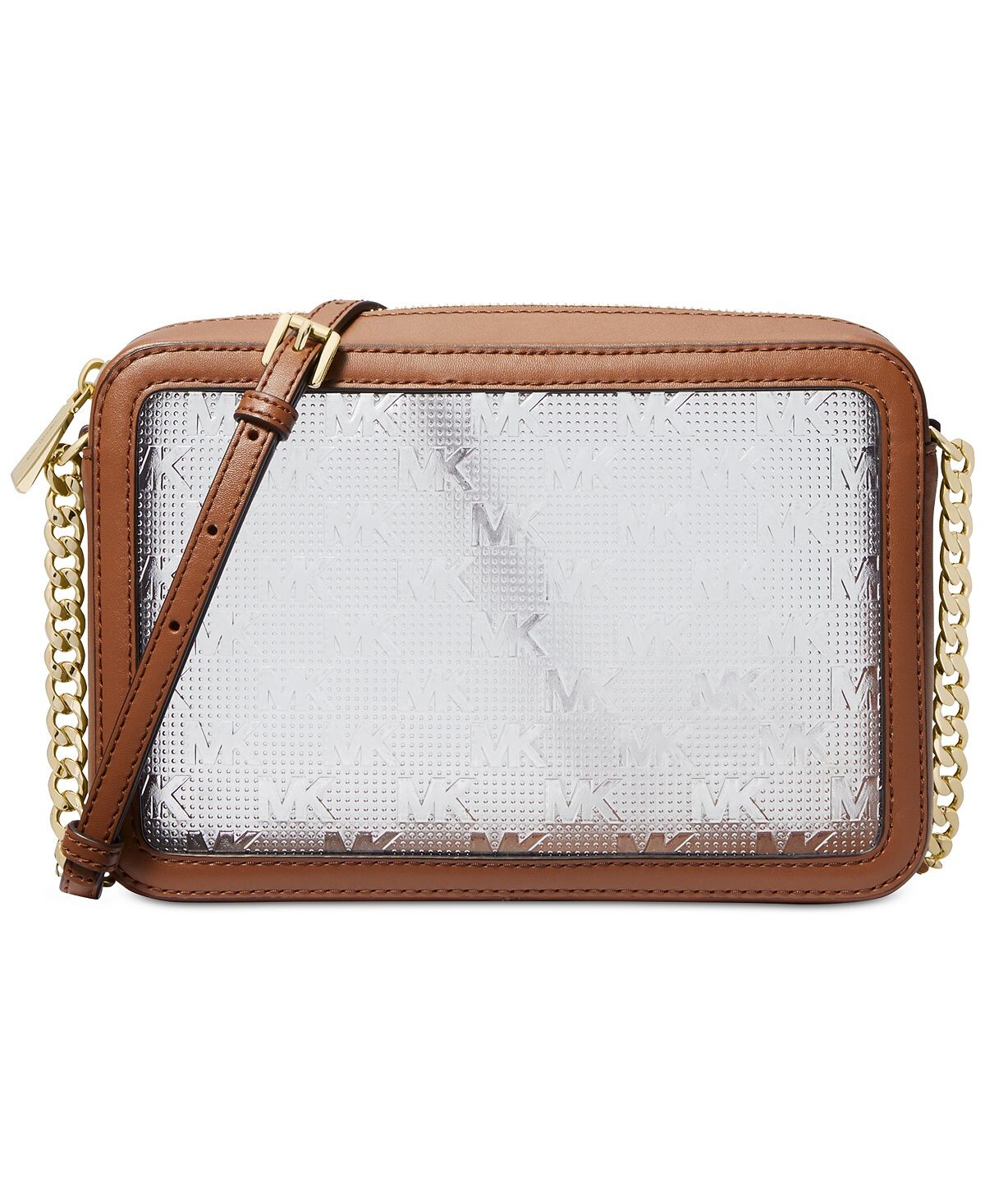 

Большая прозрачная сумка через плечо с логотипом Jet Set East West Michael Kors