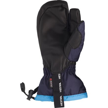 Перчатки Gauntlet CZone Junior на 3 пальца — детские Hestra, цвет Dark Navy/Turquoise цена и фото