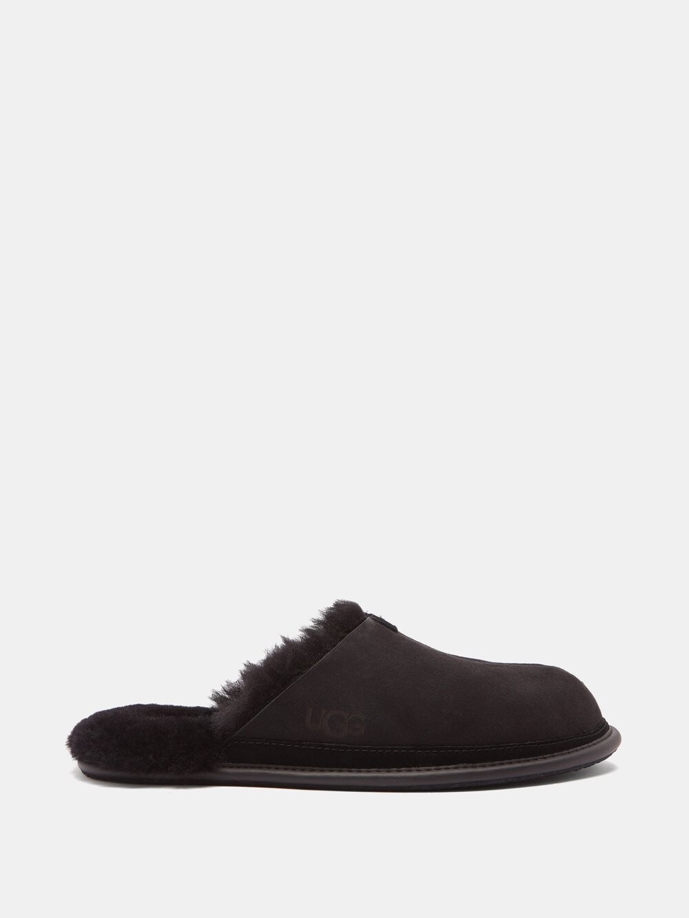 

Замшевые тапочки hyde на подкладке из овчины UGG, черный