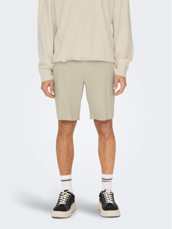 

Тканевые шорты regular fit Only & Sons, бежевый