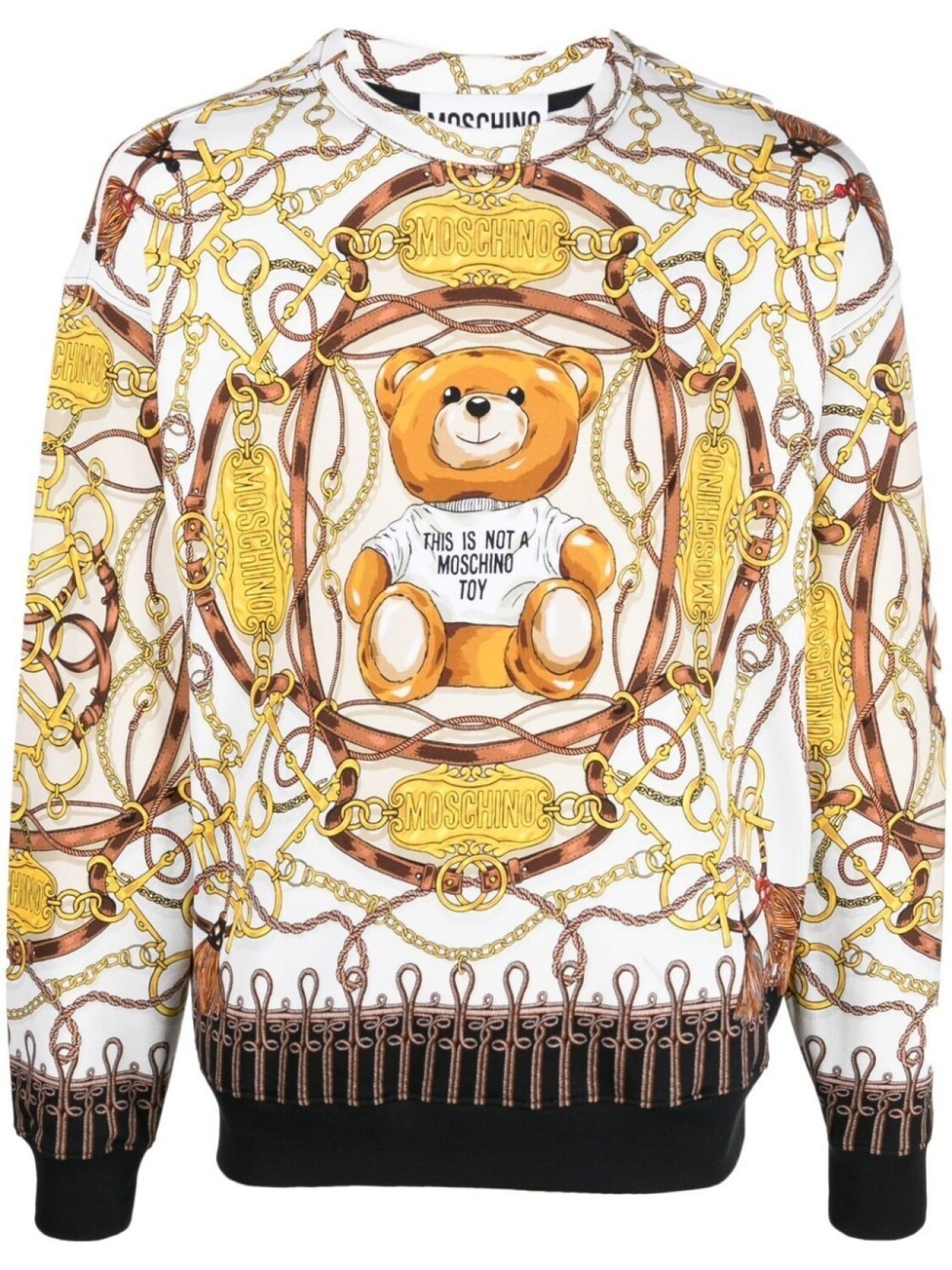 

Толстовка с принтом Moschino, бежевый