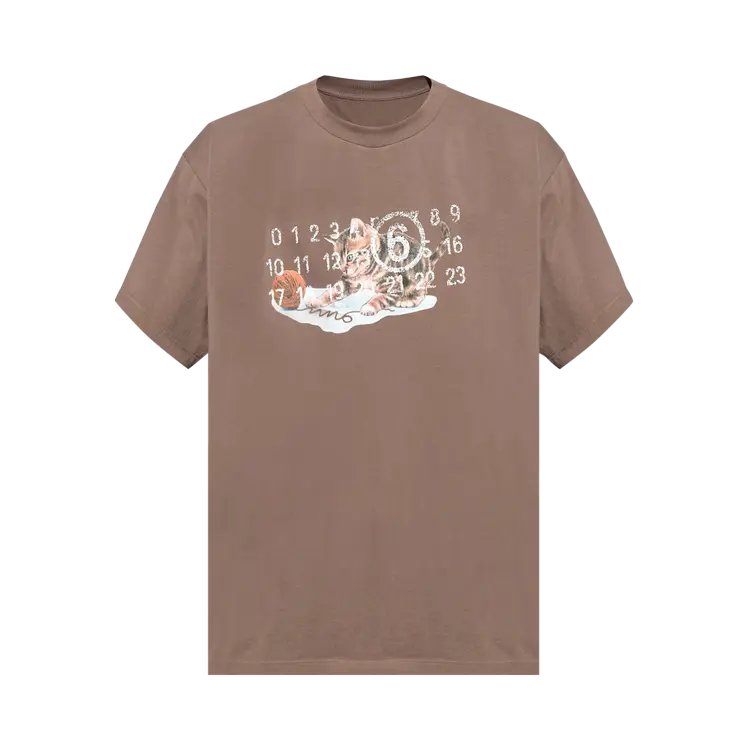 

Футболка MM6 Maison Margiela Jersey 'Taupe', загар