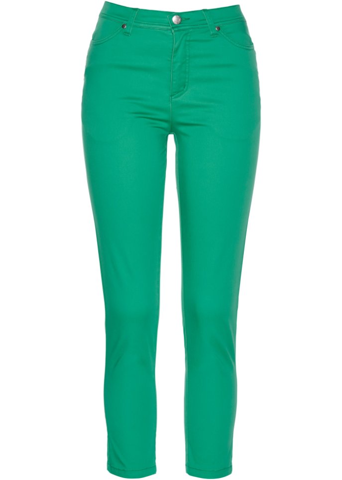 Комфортные эластичные брюки Bpc Selection, зеленый женские эластичные брюки с эффектом пуш ап