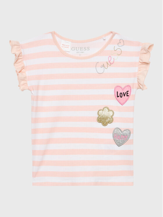

Футболка стандартного кроя Guess, розовый