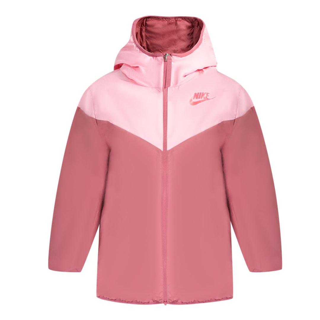 Двусторонняя розовая куртка-пуховик Downfill Nike, розовый пуховик nike hooded коричневый