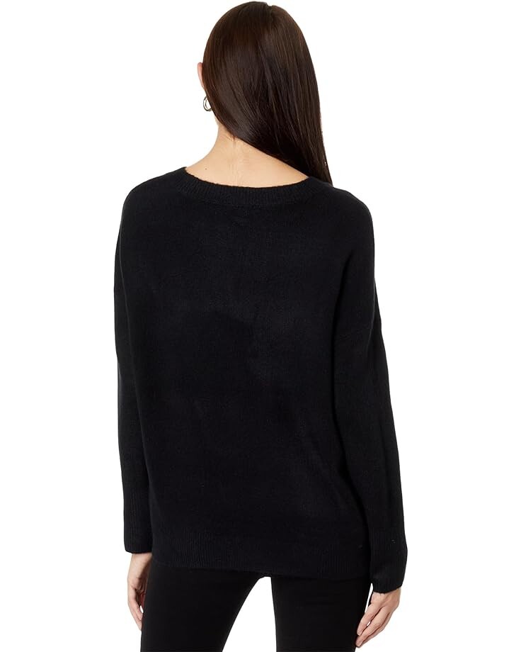 

Свитер Vince Camuto V-Neck Drop Shoulder Sweater, цвет Rich Black