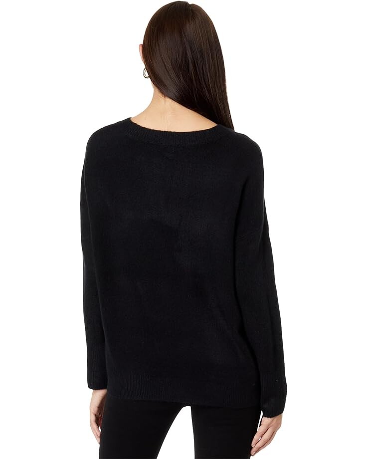 цена Свитер Vince Camuto V-Neck Drop Shoulder Sweater, цвет Rich Black