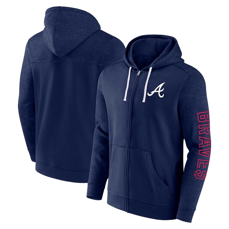

Толстовка на молнии Fanatics Branded Atlanta Braves, нави