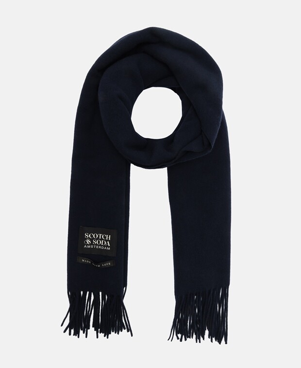

Шерстяной шарф Scotch & Soda, синий
