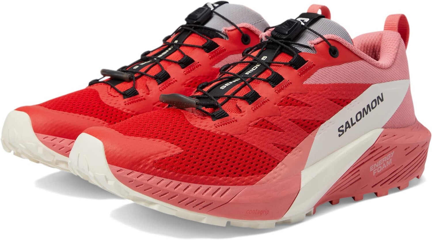 

Кроссовки Sense Ride 5 Salomon, цвет Tea Rose Fiery Red Vanilla Ice