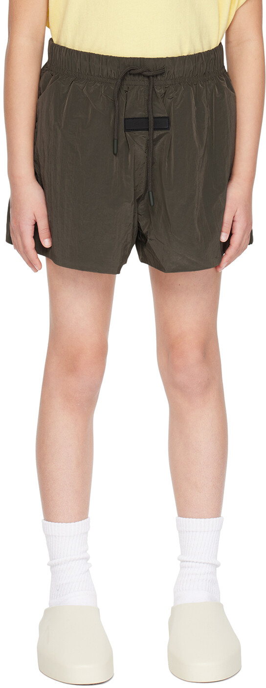 

Детские серые шорты на шнурке Fear Of God Essentials, цвет Ink