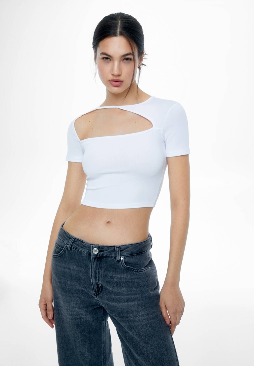 

Футболка с принтом PULL&BEAR, белый