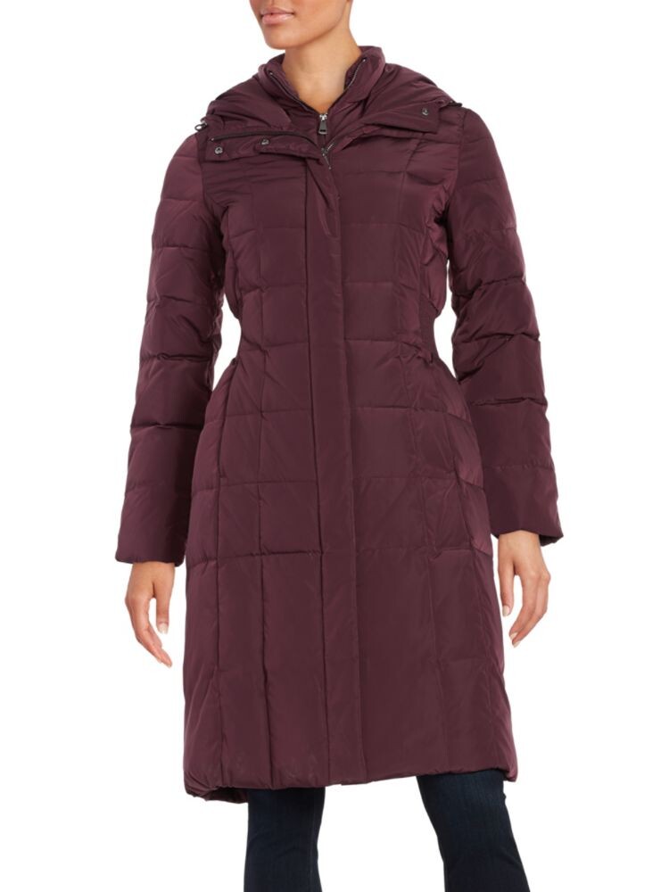 

Пуховик с капюшоном Cole Haan, цвет Merlot