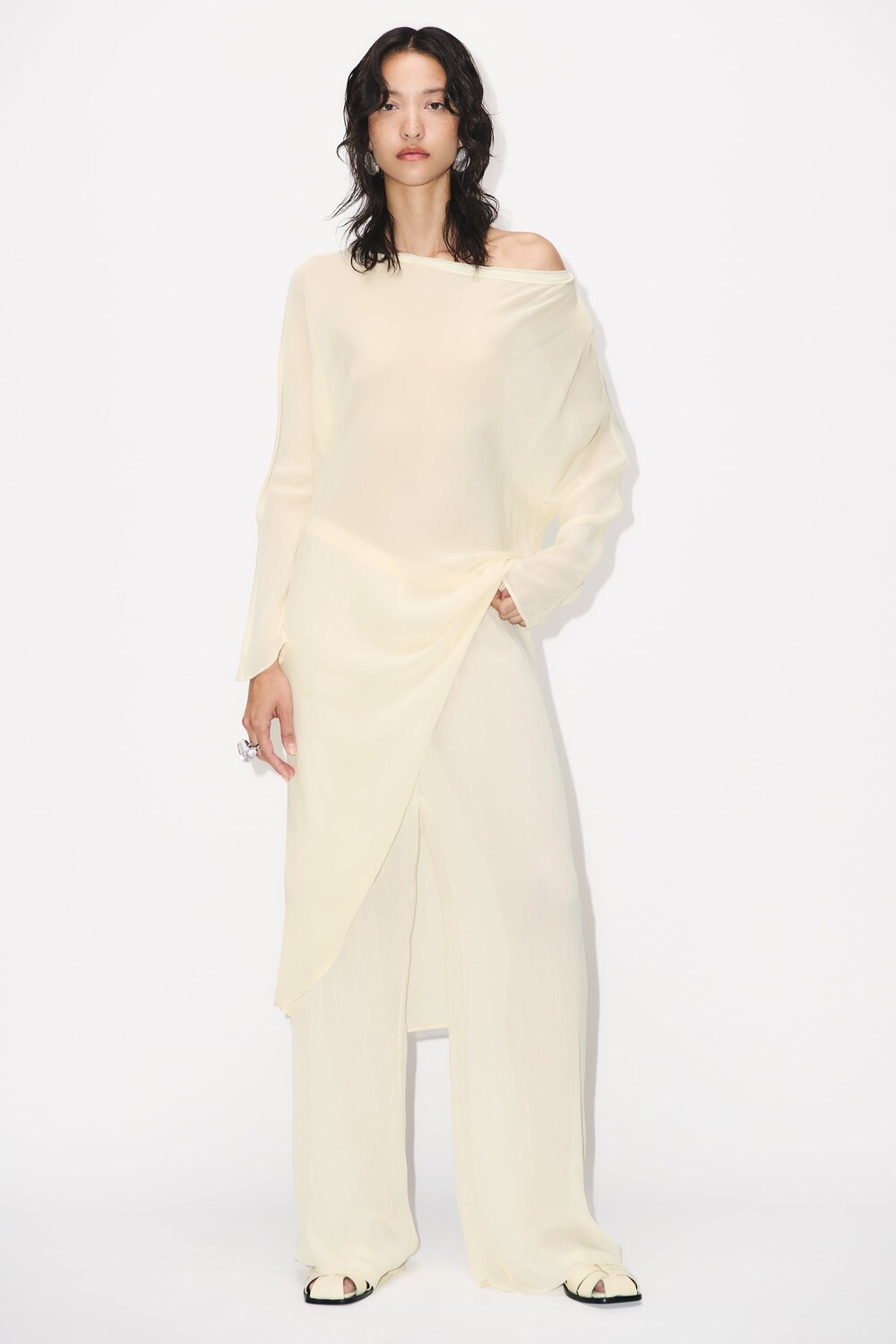 

Асимметричная туника, ограниченная серия Zara, крем