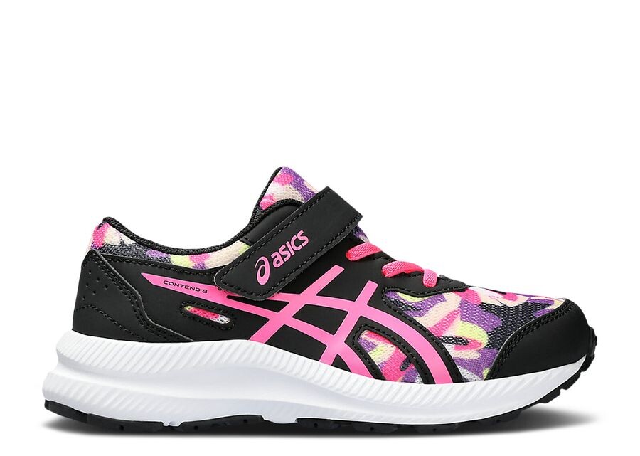 

Кроссовки ASICS Contend 8 Ps 'Black Hot Pink Camo', черный