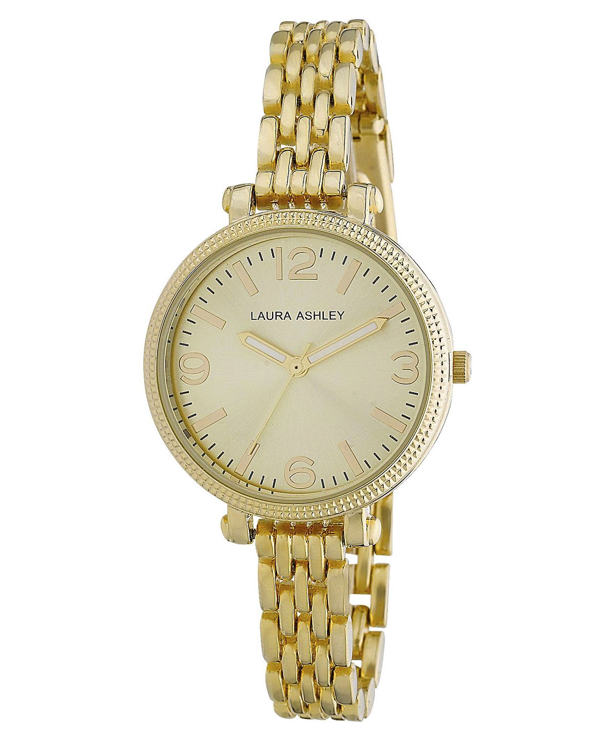 цена Женские часы-браслет с золотыми звеньями Laura Ashley, золотой