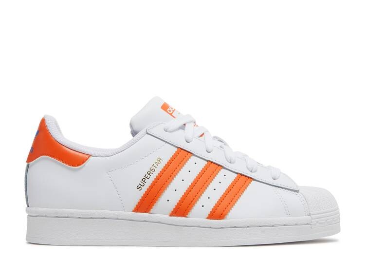 

Кроссовки Adidas SUPERSTAR J 'WHITE ORANGE', белый