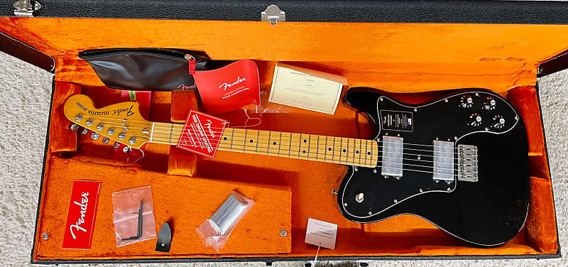 Электрогитара Fender American Vintage II 1975 Telecaster Deluxe, Maple Neck, Black w/Case