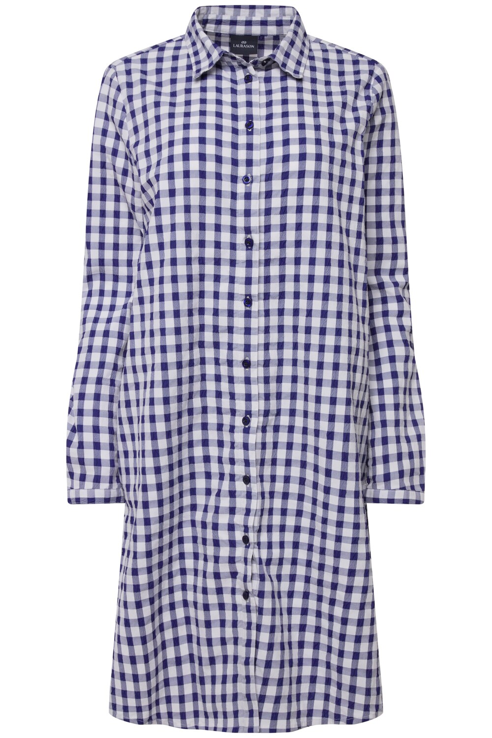 Рубашка-платье Laurasøn, фиолетовый/белый фиолетовый белый