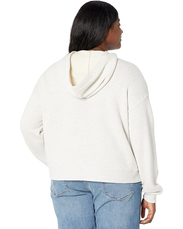 

Толстовка Madewell Plus MWL Airyterry Hoodie Sweatshirt, цвет Heather Light Grey